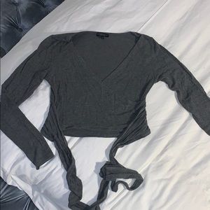 Beyond Yoga long sleeve soft wrap top